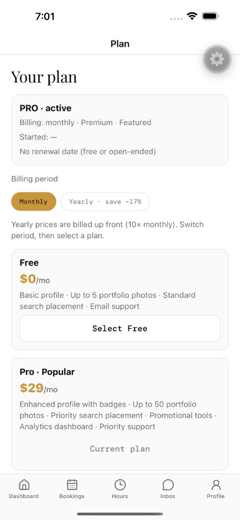 Beru subscription plan