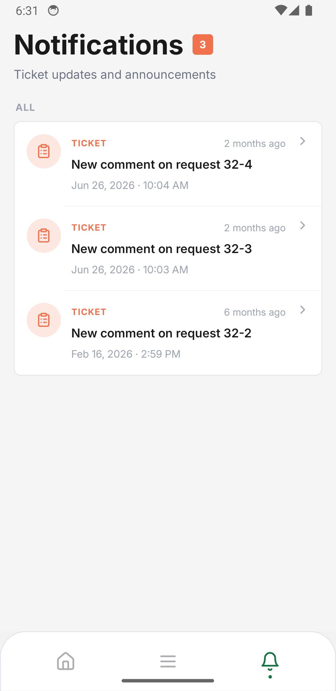 Powerserve HR notifications